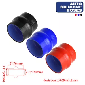 High Temperature 3-ply Reinforced Straight Hump Coupler Hose ID 70mm to 79mm - Picture 1 of 15