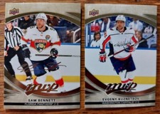 2023-2024 Upper Deck MVP Gold Script Lot Of 2 Cards Sam Bennett Evgeny Kuznetsov