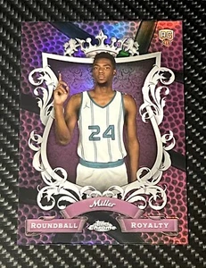 2023 2024 Topps Chrome Brandon Miller Roundball Royalty Pink Basketball Rookie - Picture 1 of 3