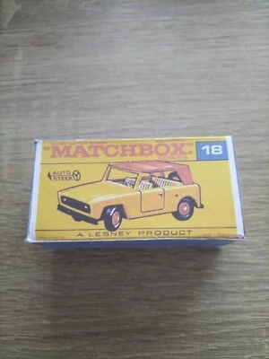 Matchbox Regular Wheels No18 Field Car red hubs - Replica / Copy Box only - Image 1 of 3