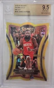Select James Harden Premire Level Gold Prizm 2019-20 troquelado SP/10 BGS 9,5 - Imagen 1 de 2