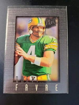1996 Ultra Sensations Brett Favre PEWTER card #39 - Image 1 of 2