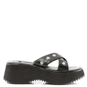 Demonia Flip-05 Black Platform Sandals • Ships in 2-4 Weeks • Gothic - Picture 1 of 4