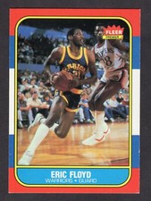 1986 FLEER ERIC FLOYD CARD NO:34 IN NEAR MINT-MINT CONDITION