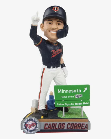 Carlos Correa Minnesota Twins Next Stop Bobblehead MLB Baseball Cover