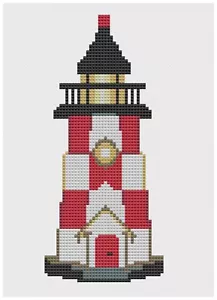 Kreuzstich-Set oder Muster - Florashelle - Leuchtturm - Bild 1 von 1