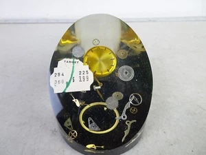 Mid Century Lucite Uhrenteile Briefbeschwerer Uhr Watch Explosionszeichnung Resin - Bild 1 von 6