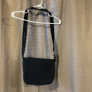 The Sak Umhängetasche, 8 x 8,5 x 4 cm, schwarz, gehäkelt - Bild 1 von 10