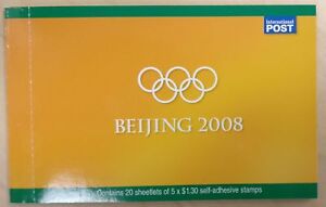 Australia 2008 Beijing Olympics International Full Booklet of 20 Sheetlets