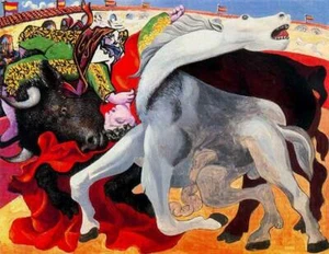 Impresión o lienzo - Tauromaquia, muerte del torero, 1933 por Picasso - Imagen 1 de 1