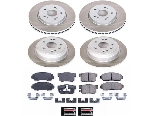 Kit de pastillas de freno delanteras y traseras y rotor para Honda Crosstour 2012 3,5 L V6 TB851WC Foto 1 de 1