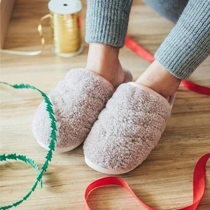 Ciabatta donna nuova OLUKAI rosa sale marino Pupu Mua shearling mule taglia 9 - Foto 1 di 7