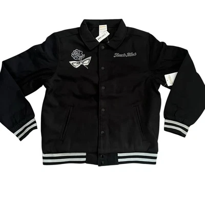 Pretty Guardian Sailor Moon Tuxedo Mask Icons Bomber Jacket Size Medium New - Image 1 of 4