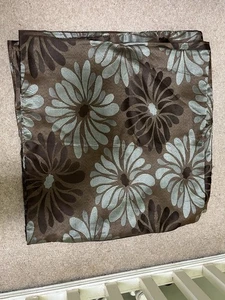 FLORAL STYLE CUSHION COVERS BROWN/BRONZE - SET OF 6 - Picture 1 of 2