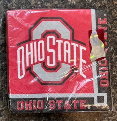 Ohio State Beverage Napkins Pack of 20 - Image 1 of 2