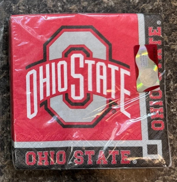 Ohio State Beverage Napkins Pack of 20 - Image 1 of 2