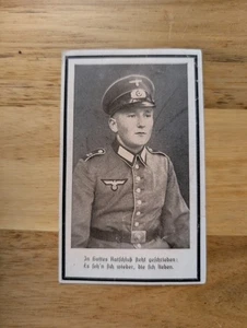 Died Battle Of Stalingrad - German WW2 Soldier Death Card * ORIGINAL - WWII - Picture 1 of 3