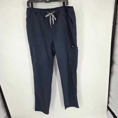 Figs Scrub Pants Mens Blue Gray Drawstring Elastic Waist Cargo M21SW2052 Size M - Image 1 of 4