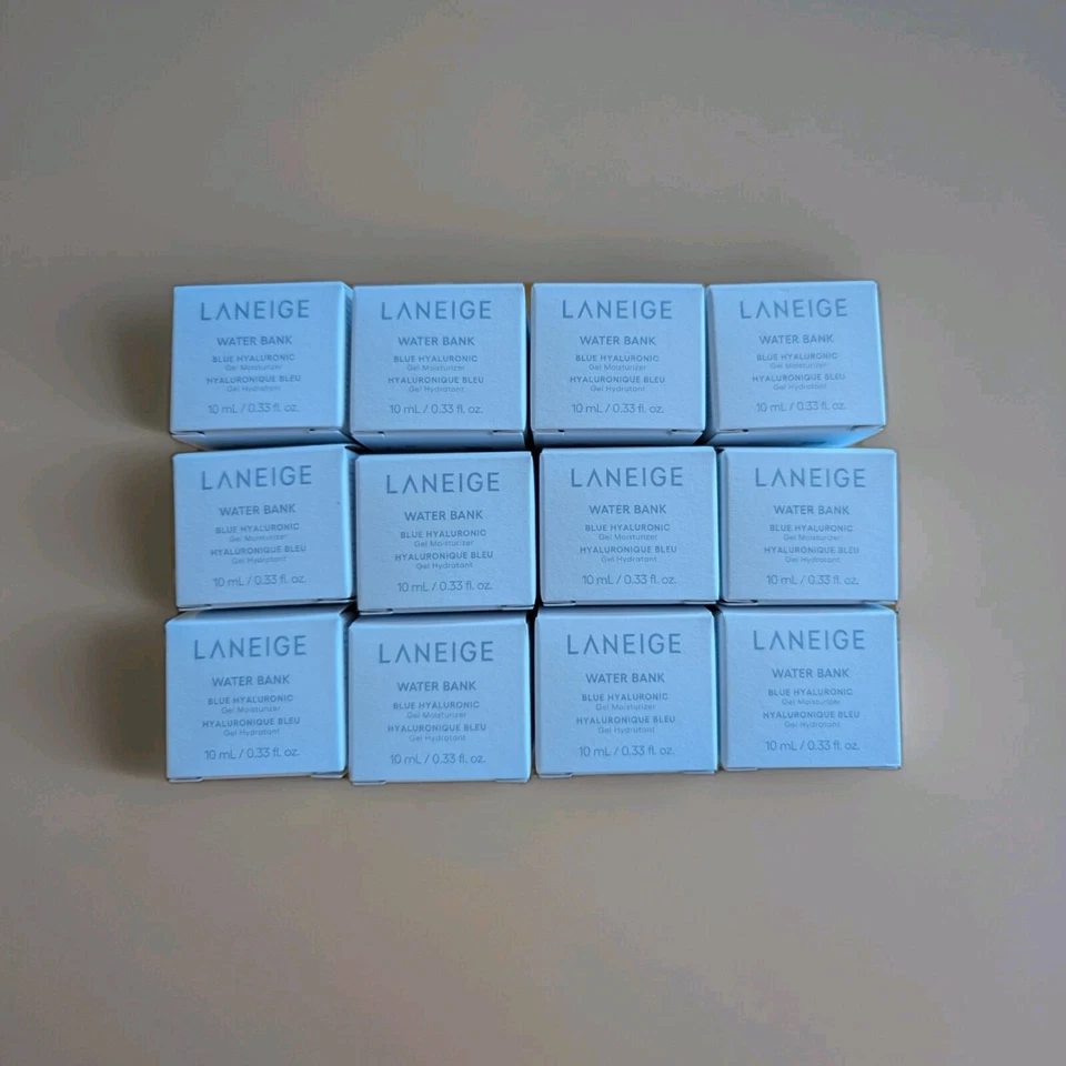 Laneige Water Bank Blue Hyaluronic Gel Moisturiser 10ml X 12 = 120 mL  - Image 1 of 3