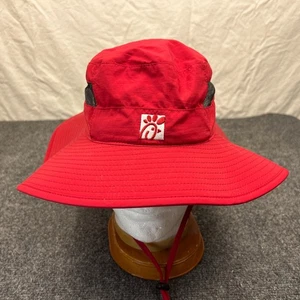 OOBE Chick-fil-A Team Style Employee Boonie Hat Adult OSFA Red Chin Strap Vented - Picture 1 of 10