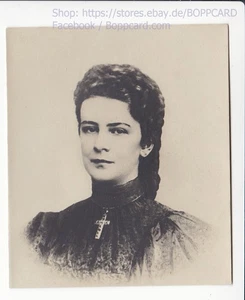 MINI KARTE ADEL & MONARCHIE , ÖSTERREICH , KAISERIN ELISABETH " SISSI " ca1910 - Picture 1 of 2