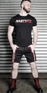 Nasty Pig Large Shorts Gay schwarz/rot NEUWERTIG SELTEN EINGESTELLT - Bild 1 von 9
