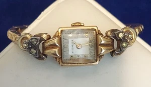 Wittnauer Damen Vintage 14K Gelbgold Uhrengehäuse, GF Band, funktioniert nicht. - Bild 1 von 19