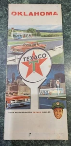 1961 Texaco Road Map Of Oklahoma - Picture 1 of 5