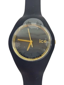 Ice Watch 000918 Quartz Analog Black Rubber Modern Design Watch Excellent JAPAN - Picture 1 of 5