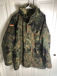 Original German Army GORE-TEX Flecktarn Camo Wet Weather Jacket Gr. III (52/54) - Picture 1 of 8