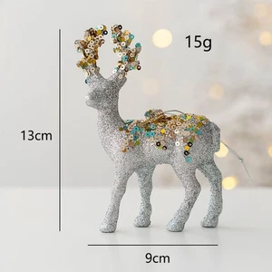 Adorable reno Navidad ciervo Navidad alce manualidades para hombre festivo - Imagen 1 de 27