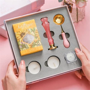 Wax Stamp Head Sealing Wax Beads Seal Box Set for Card Letter Envelope Package - Picture 1 of 34
