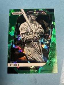 Panini Prizm 2025 - Ty Cobb #191 Green Ice Prizm - Imagen 1 de 4