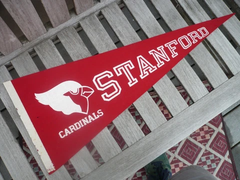 Stanford Cardinal Red Vintage Felt Pennant,  11 1/2" x 29 3/4" Cover