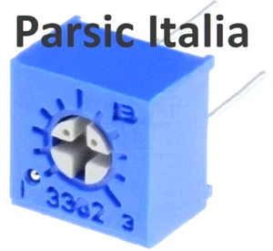 TRIMMER MONO GIRO 100ohm (101) 500mW MONTAGGIO ORIZZONTALE ( = 20 PEZZI) - Imagen 1 de 5