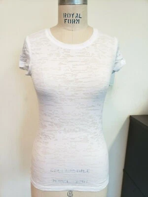 女式合身燃烧迷彩 T 恤上衣-T 白色 S M L XL — 第 1/4 张图片