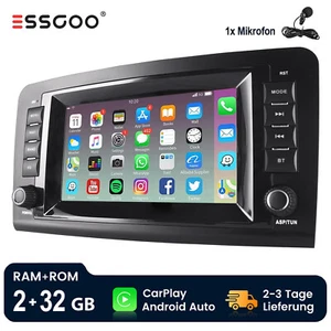 Autoradio Android 13 GPS RDS Carplay BT Für Mercedes Benz ML/GL Klasse W164 X164 - Bild 1 von 18