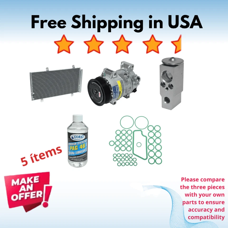 Компрессор, конденсатор и клапан кондиционера подходят для Toyota Camry 2007-2009Business Policies S - Изображение 1 из 4