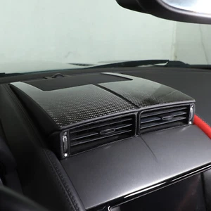 2PCS Carbon Fiber Dashboard Center Air vent Frame For Jaguar F-TYPE 2013-2022 - Picture 1 of 9