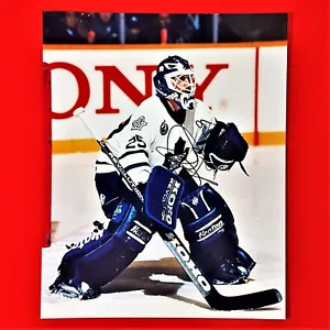 Foto autografiada de hojas de arce de Felix Potvin de Toronto - X2 - Imagen 1 de 2