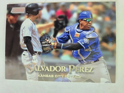 2019 Topps Stadium Club Baseball 198 Salvador Perez Kansas City Royals - Image 1 of 2