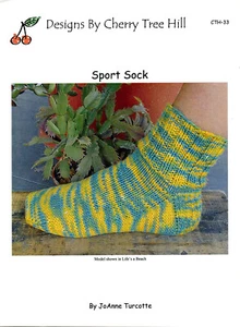 Sport Sock - Cherry Tree Hill Knitting Pattern CTH-33 - JoAnne Turcotte - Bild 1 von 1