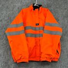 Helly Hansen Jacket Mens XL Orange Black High Visibility Reversible Workwear