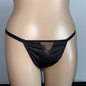 Victoria Secret Very Sexy Black Cheeky Cheeky Panty Size Large Item # 673 - Picture 1 of 4