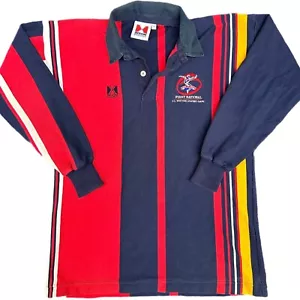 First National EJ Whitten Legends Game AFL Jumper Rugby Polo Long Sleeve VTG M - Picture 1 of 10