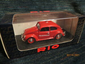 1/43 Rio SL005 ITALY MASSIVE SALE RIO Volkswagen Beetle  FIRE 1955 BRAND NEW  