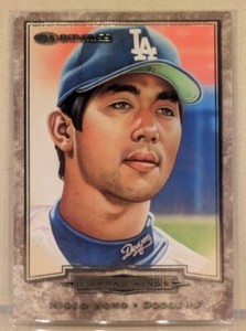 1998 Donruss DIAMOND KINGS CANVAS #11 Hideo Nomo RARE PARALLEL INSERT /500