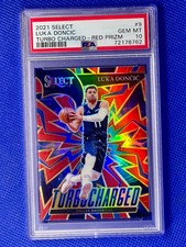 2021 Panini Select Red SSP LUKA DONCIC Card #9 PSA 10 GEM MINT! STUD RARE Pop 4!