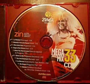 Zin Mega Mix 33 Motivational Fitness Music High Cardio Authentic Reference CD - Bild 1 von 3