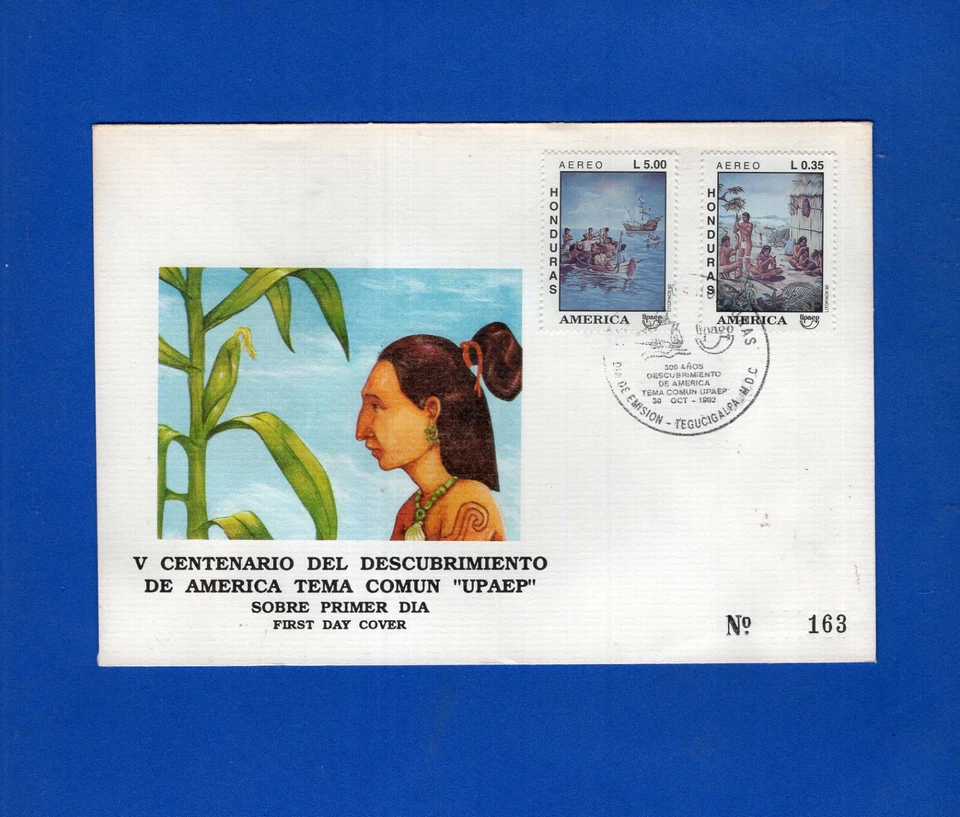 UPAEP 1992 - HONDURAS - FDC Foto 1 de 1